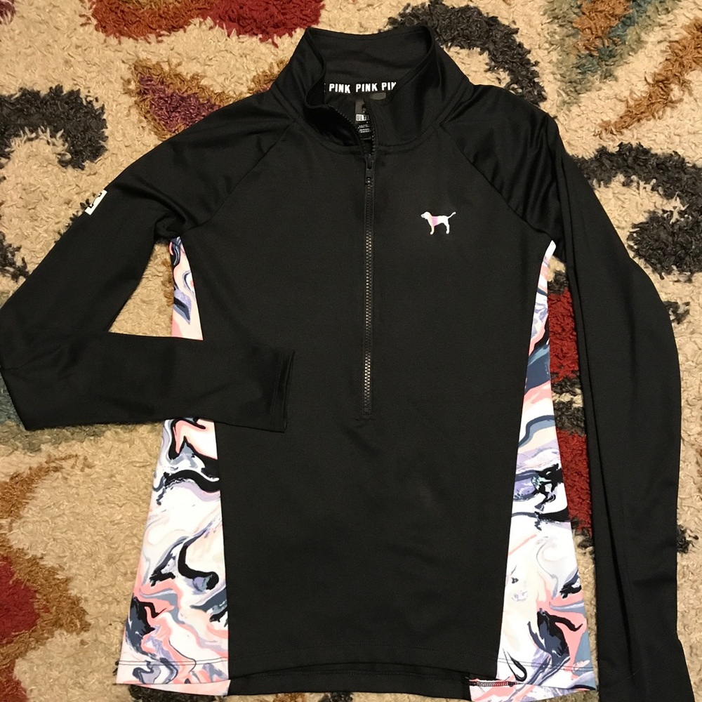 PINK 1/4 Zip Up Active wear